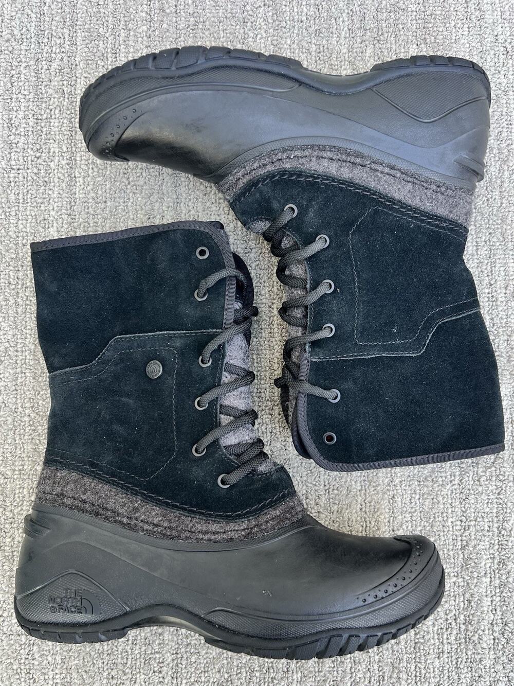 The North Face Women's Shellista II Roll-Down Winter Boot Black Women's Size 7US